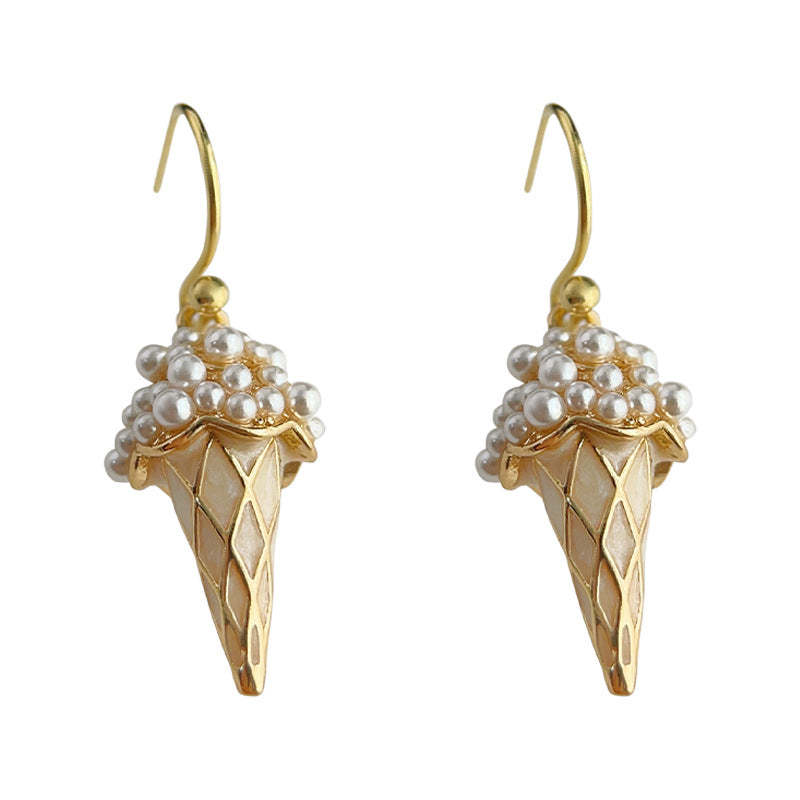 C관 - 14K 도금 개성 있는 아이스크림 귀걸이 2024 신상 귀걸이 [3997] 24.05-2