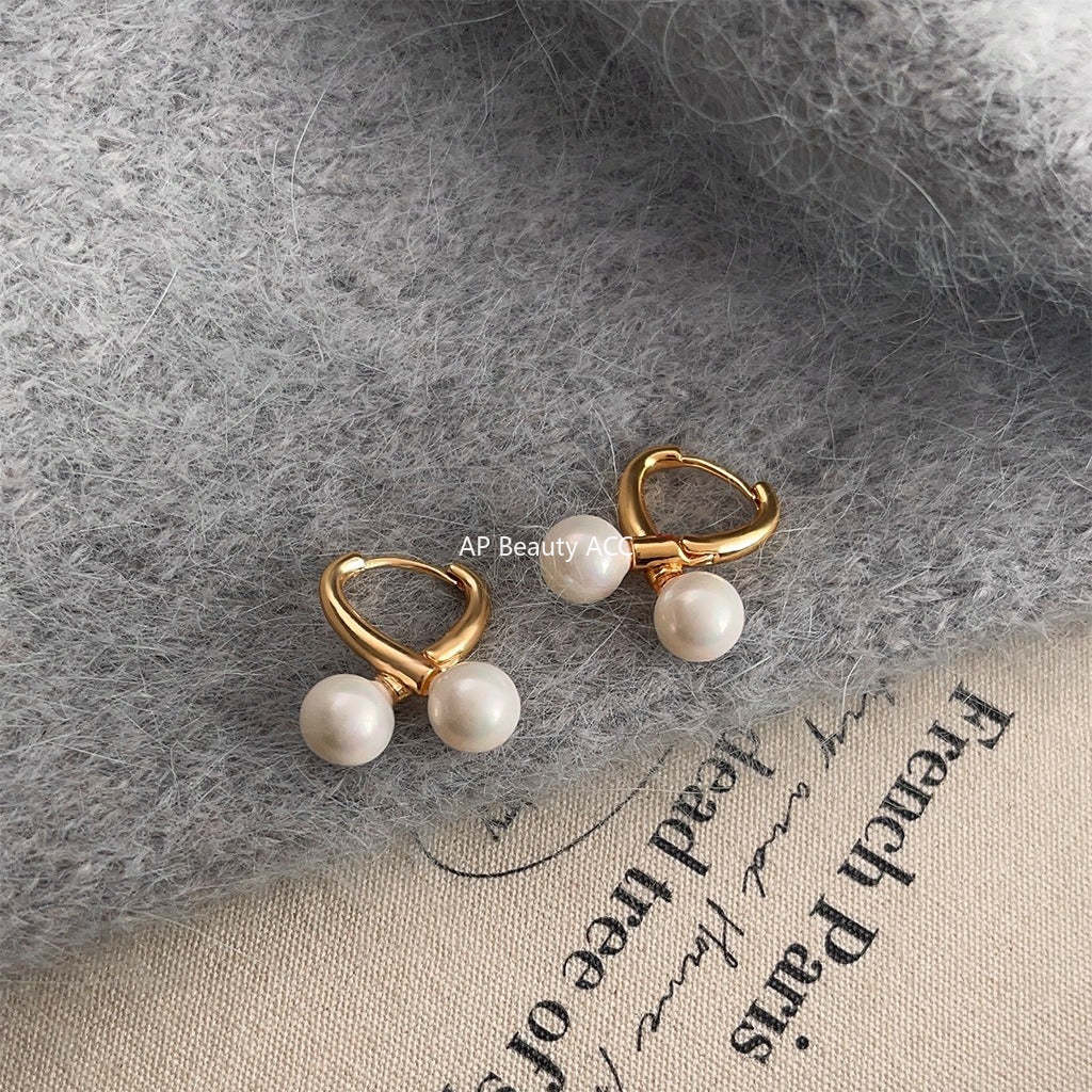 C관 - 기하학 교차 디자인 귀걸이 심플한 귀걸이 [3604] 24.01-4