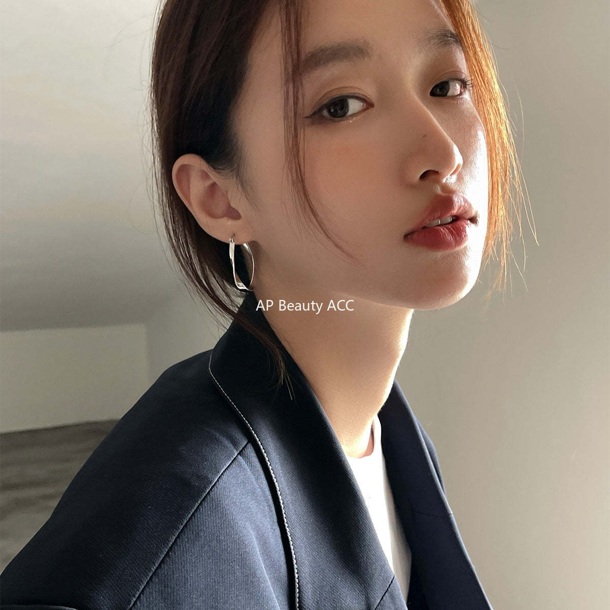 A관 - 심플 뫼비우스 디자인 귀찌 귀걸이 [EJ-55] 25.12-1