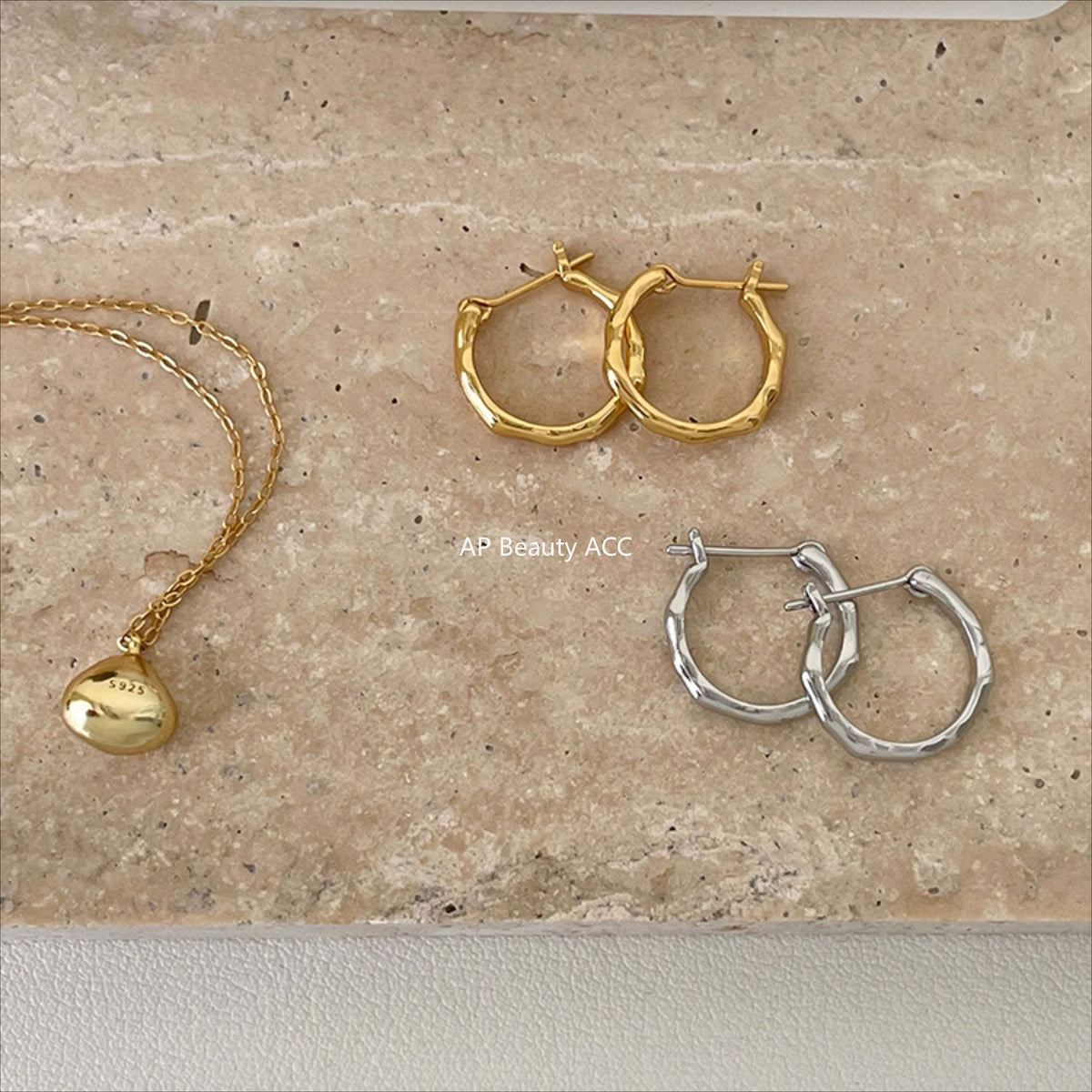 A관 - 925 은침 정형 심플 링 스터드 귀걸이 [EH-1754.SJ] 25.12-3