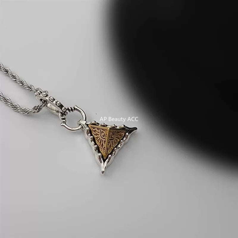 G관 - 호루스의 눈 삼각형 펜던트 체인 목걸이 [X1205] 25.10-2
