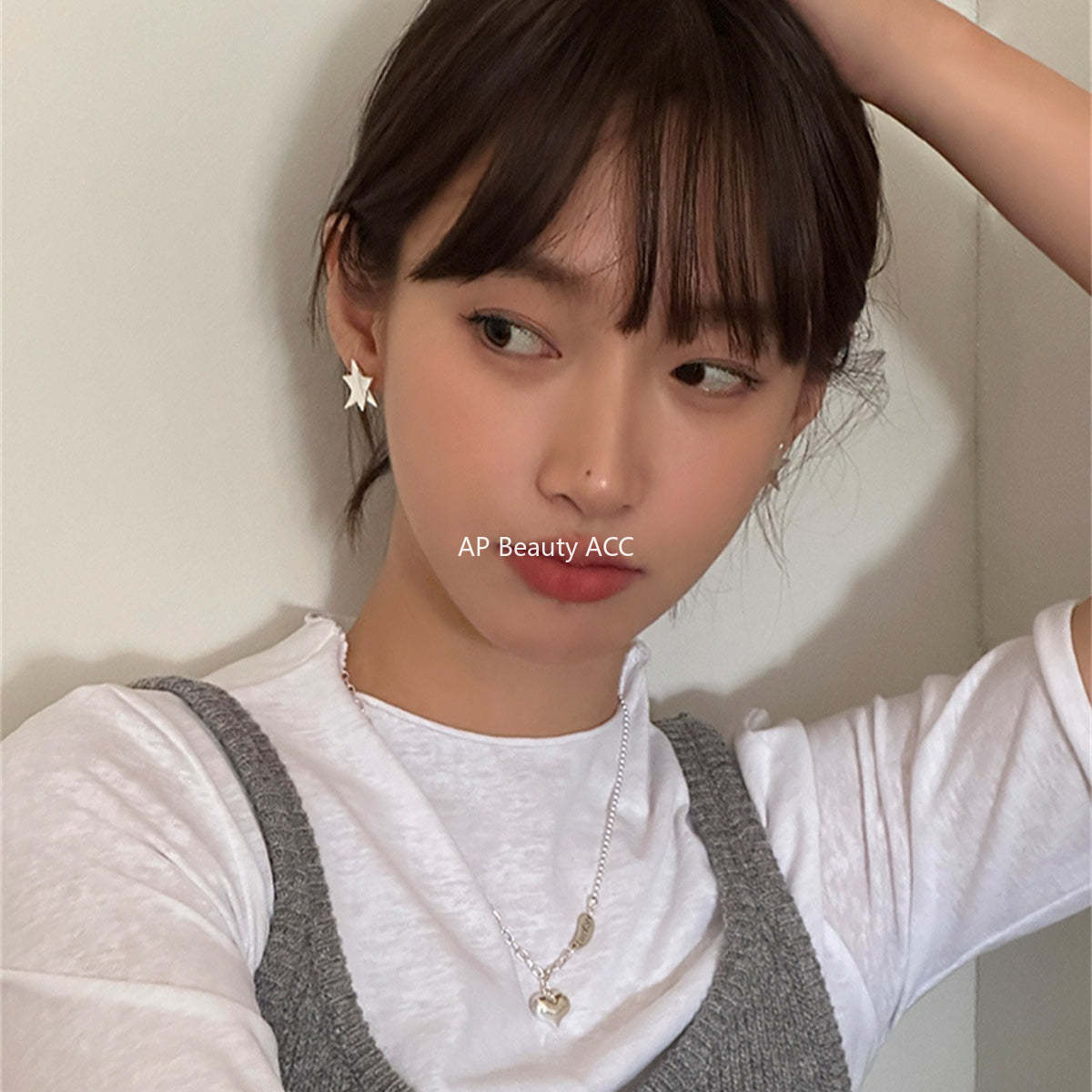 A관 - 실버 입체 별 모양 925 은침 귀걸이 [EH-2399] 25.12-3