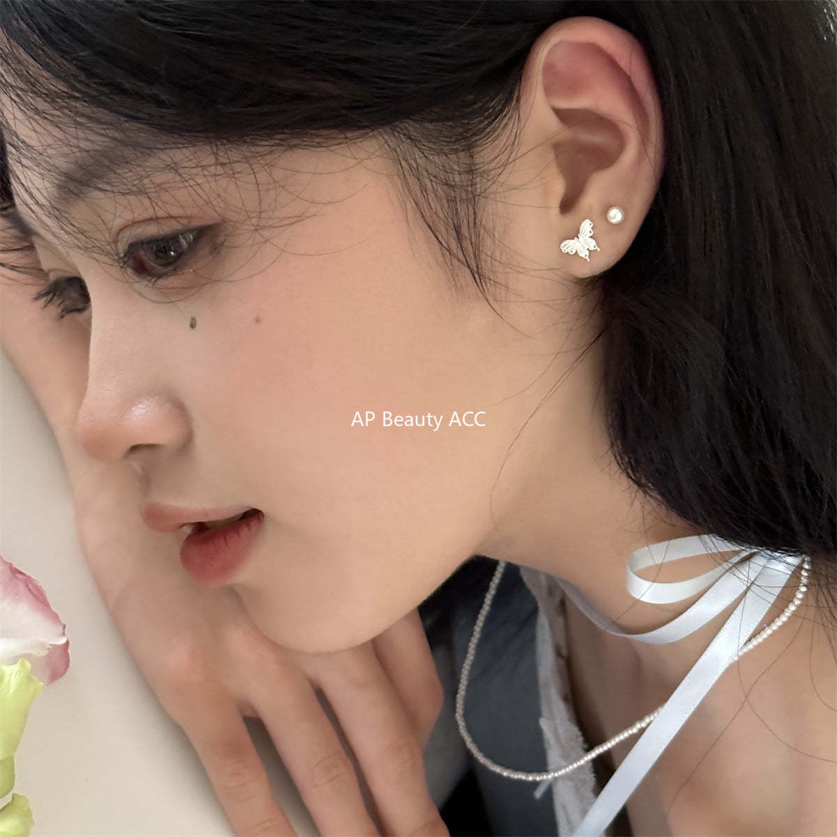 A관 - 925 실버 나비 나사 잠금 귀걸이 [EH-3193] 24.09-4