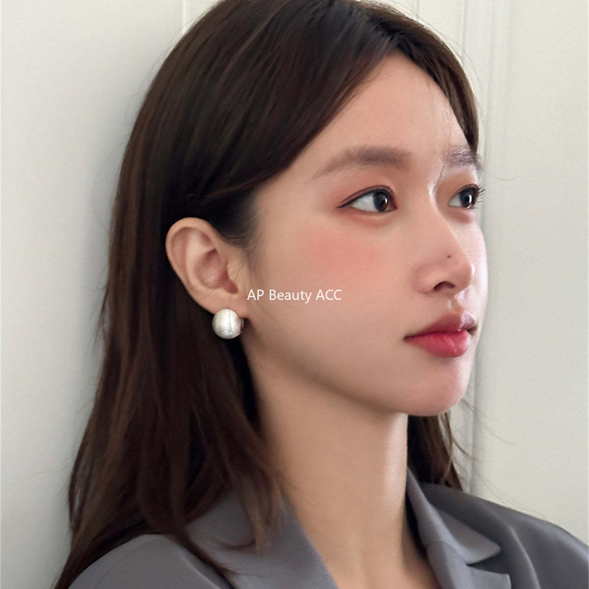 A관 - 925 은침 무광 베이직 볼형 귀걸이 [EH-1850] 24.12-4