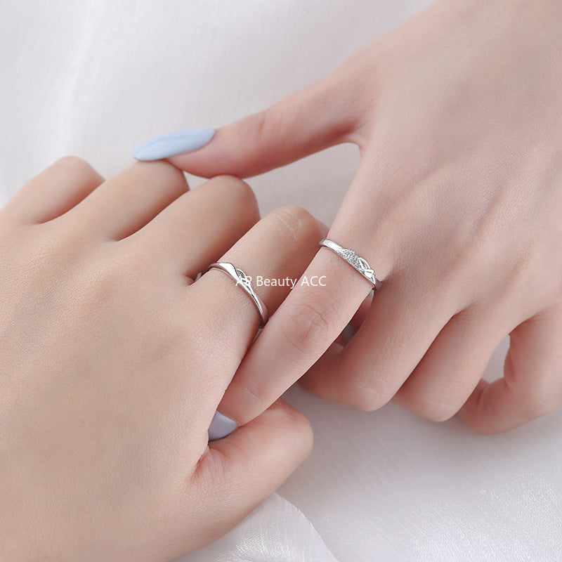 B관 - 999 실버 산 모양 커플 반지 [YC4092R_1] 25.10-2