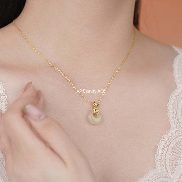 B관 - 999 실버 원형 말 펜던트 행운 목걸이 [YC3540N_1] 25.10-5