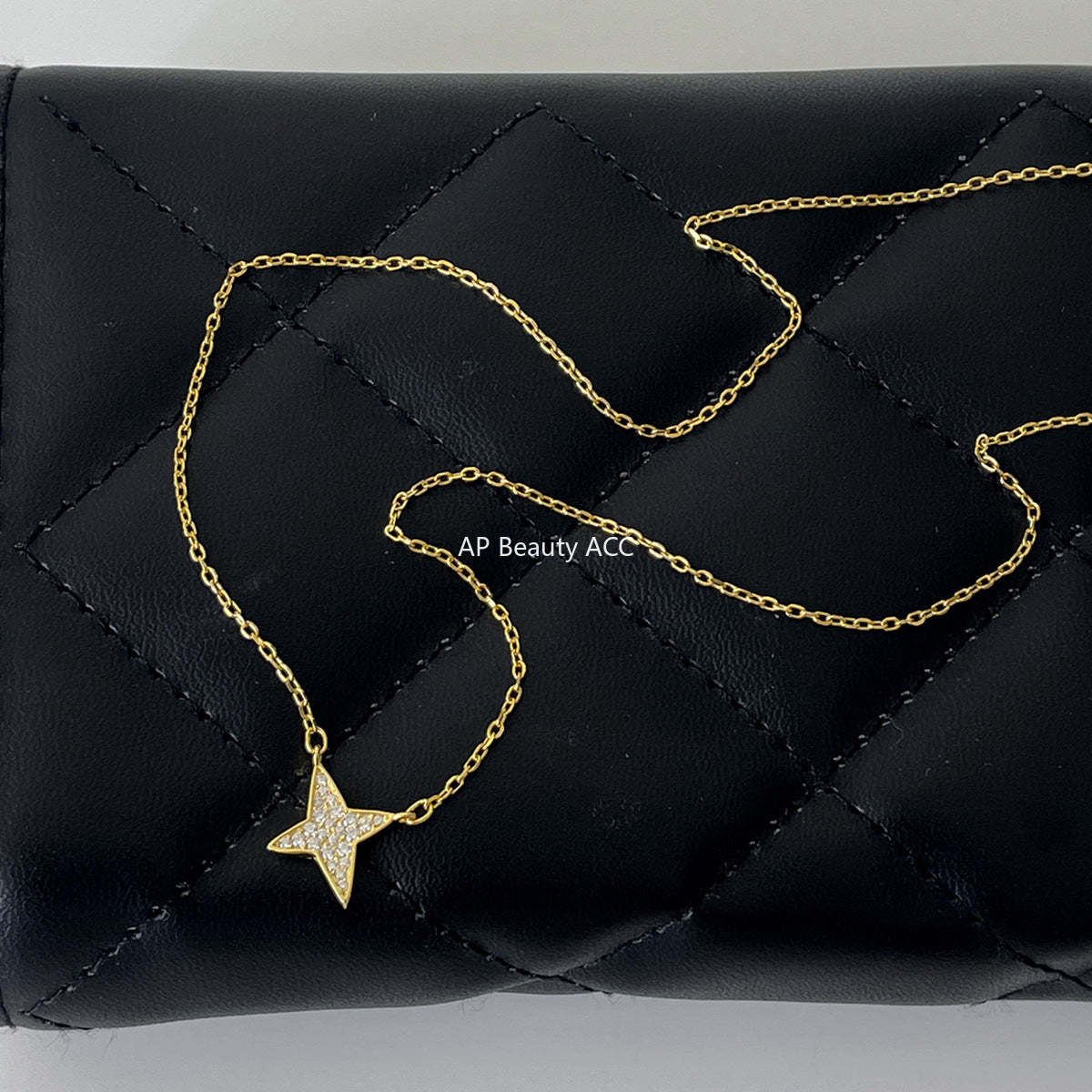 A관 - 925 실버 큐빅 별 펜던트 목걸이 [XL-1229] 25.11-1