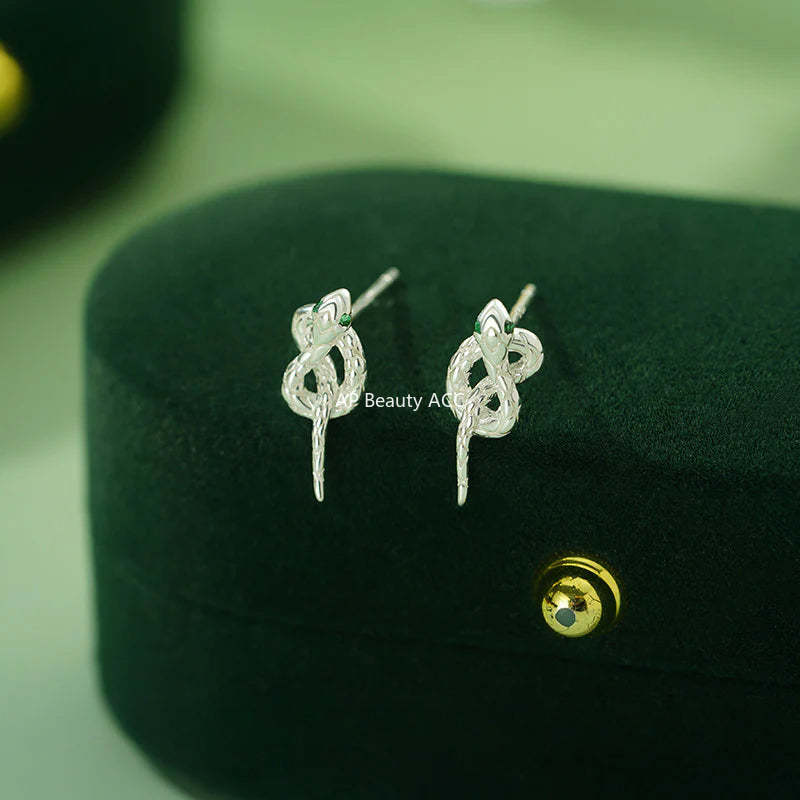 B관 - 925 실버 뱀 디자인 귀걸이 [YC2219E_2 YC6157E_1] 24.11-4