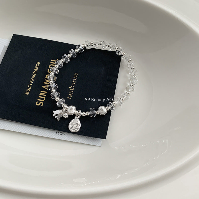 A관 - 925 실버 나비 고양이 핸드메이드 팔찌 [1076-1077] 25.10-3