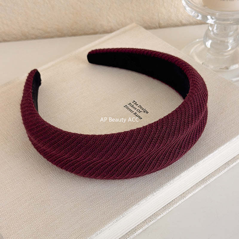 E관 - 컬러 니트 울 스펀지 머리띠 [27502] 25.09-4