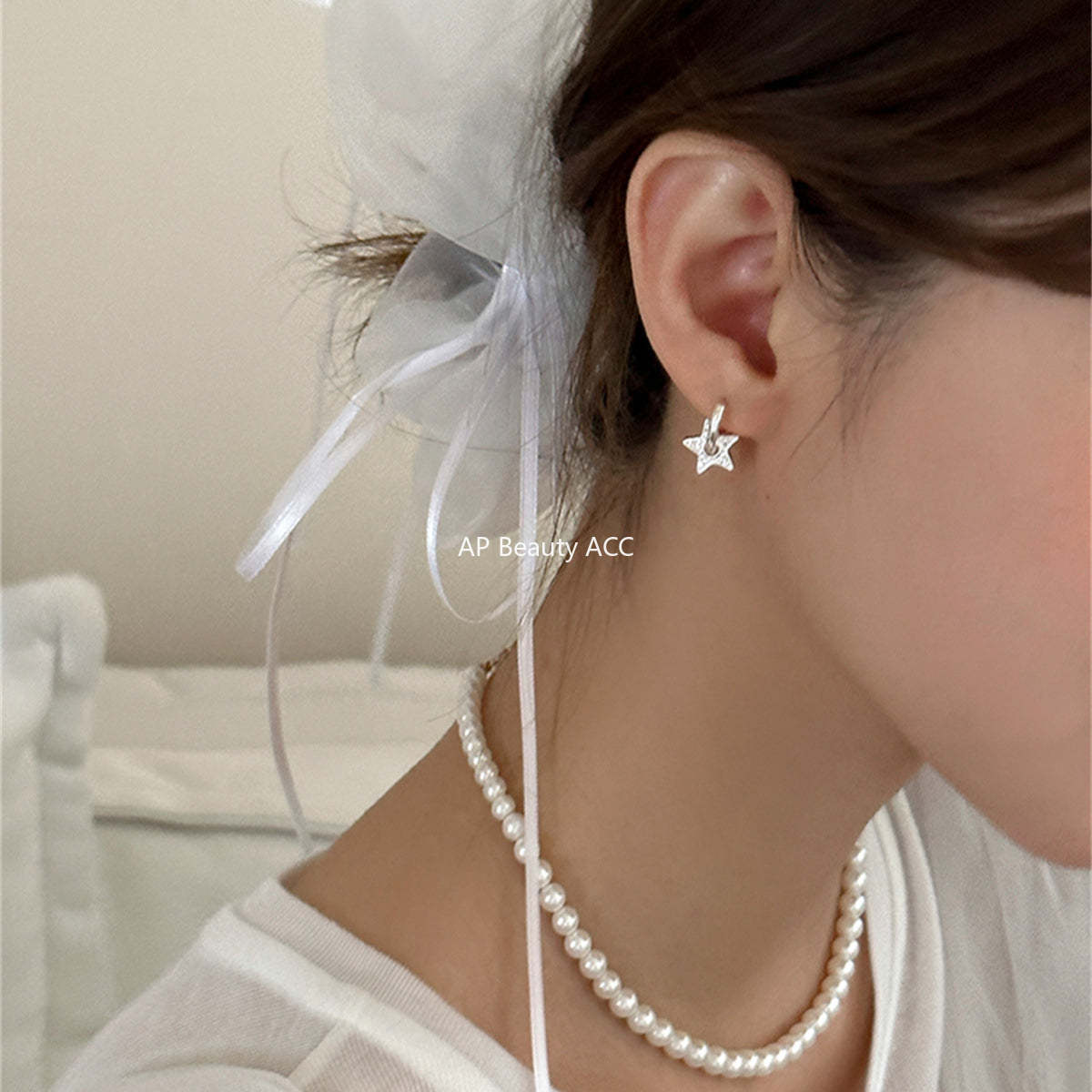 A관 - 하트 별 언밸런스 큐빅 귀걸이 [EH-3679] 25.06-4