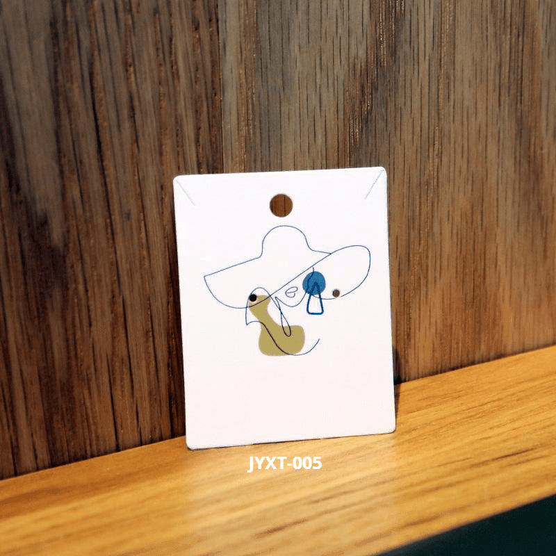 액세서리 부자재 - [4.8x6.2cm] 목걸이 귀걸이 포장지 200장 얼굴 그림 두꺼운 코팅지 OPP 별도구매 [GF03]