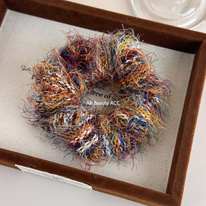 E관 - 컬러 니트 뜨개실 곱창 헤어밴드 [24417] 25.11-1