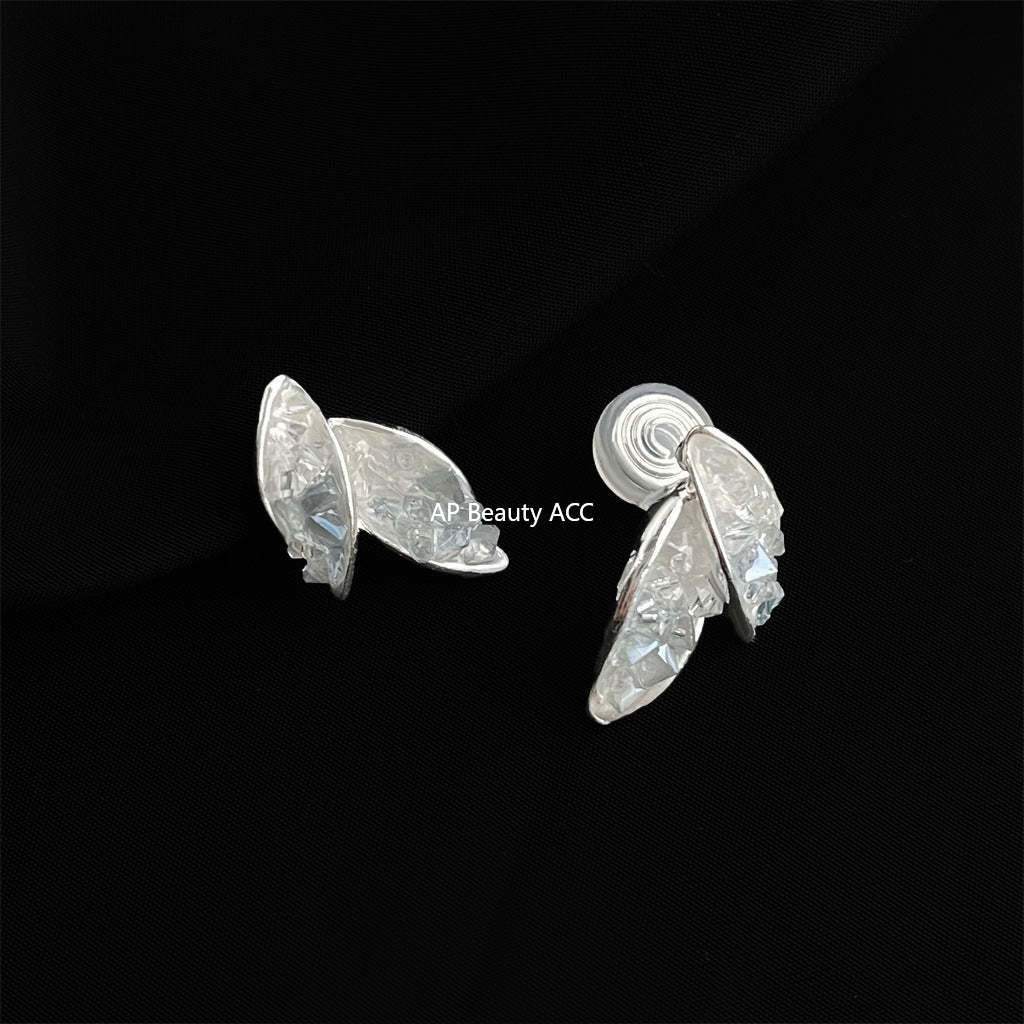 C관 - 큐빅 레진 진주 무피어싱 나선형 이어커프 귀걸이 [EJ0203F] 25.02-3