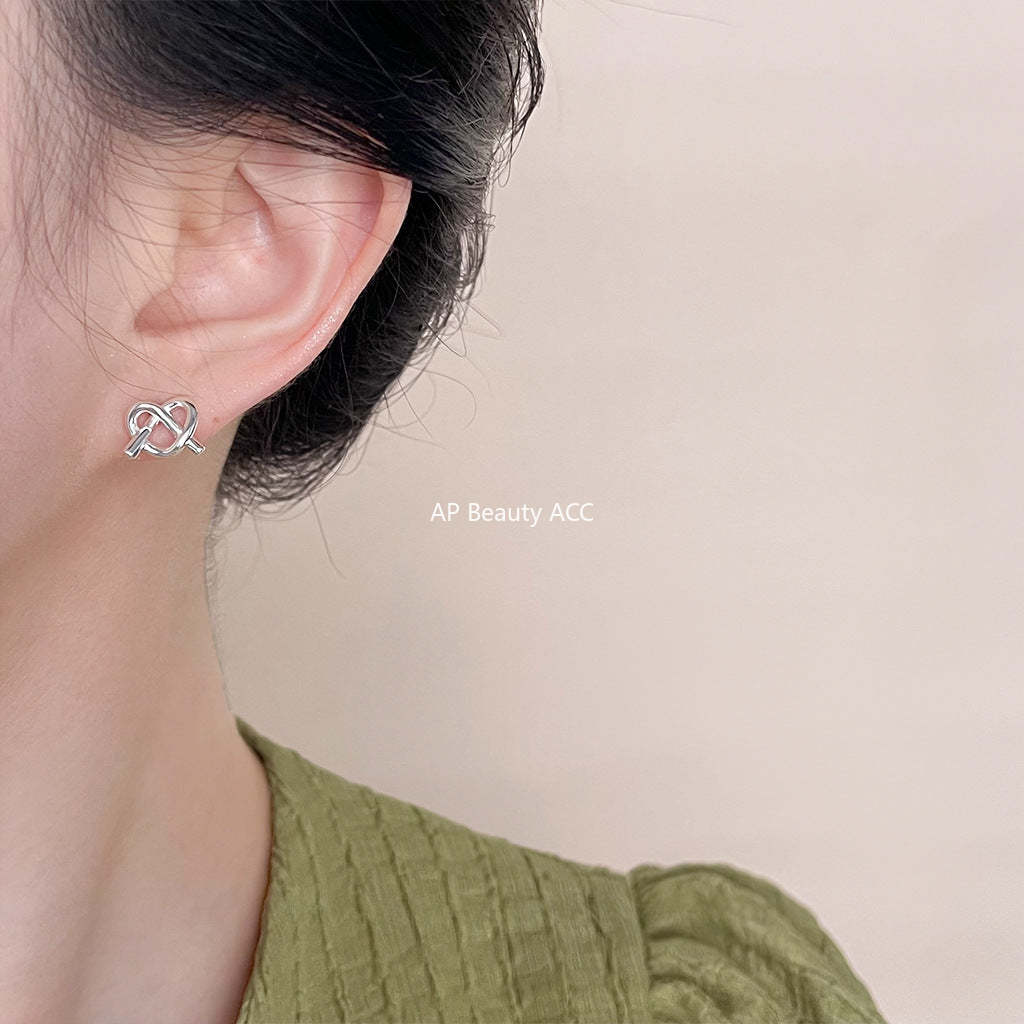 C관 - 하트 모양 입체 14K 도금 감각적인 스윗한 귀걸이 [4539-4540] 24.07-3