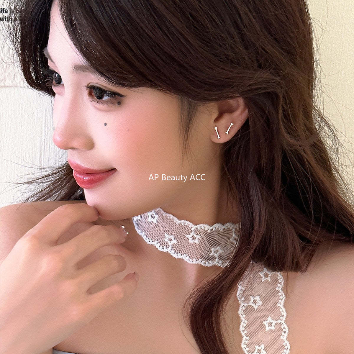 A관 - 개뼈다귀 디자인 925 은침 피어싱 귀걸이 [EH-3799] 25.08-5