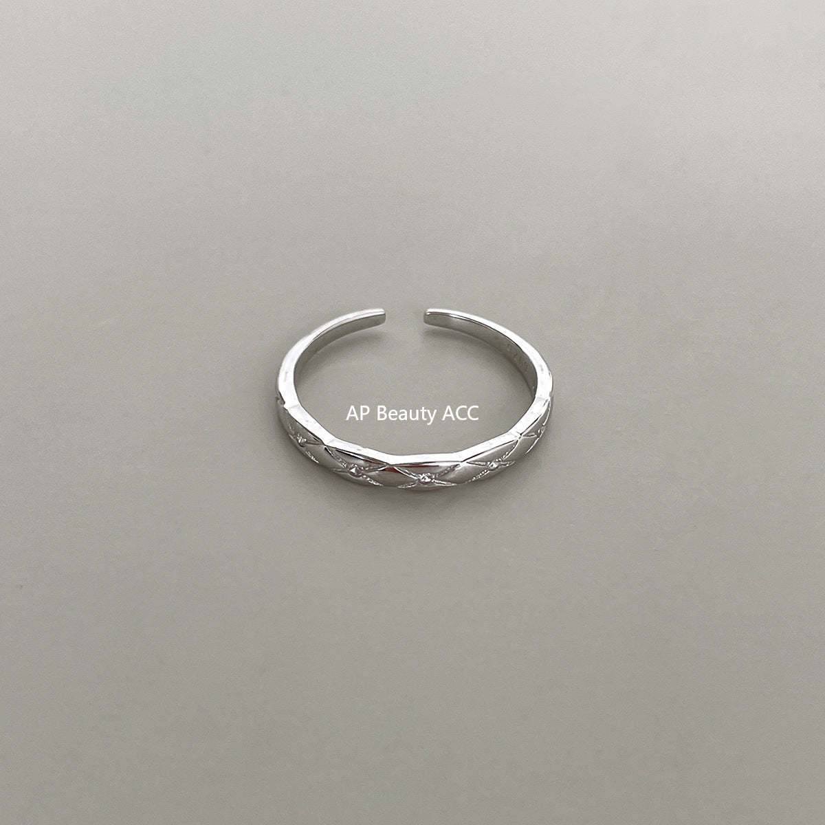 A관 - 925 실버 다이아 패턴 리본 장미 큐빅 반지 [JZ-0712] 25.10-5