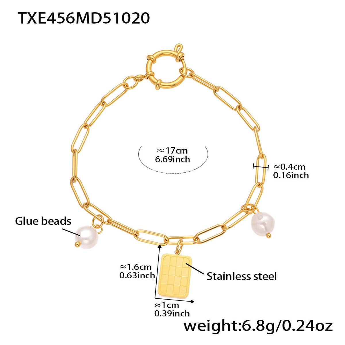 D관 - 스테인리스 비즈 원형 여왕 스퀘어 멀티 펜던트 팔찌 목걸이 [TXP456] 25.10-5