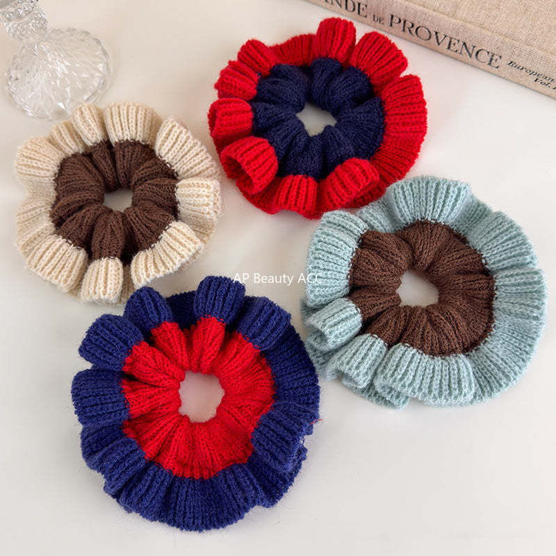 E관 - 투톤 컬러 니트 울 곱창 헤어밴드 [27516] 25.09-4