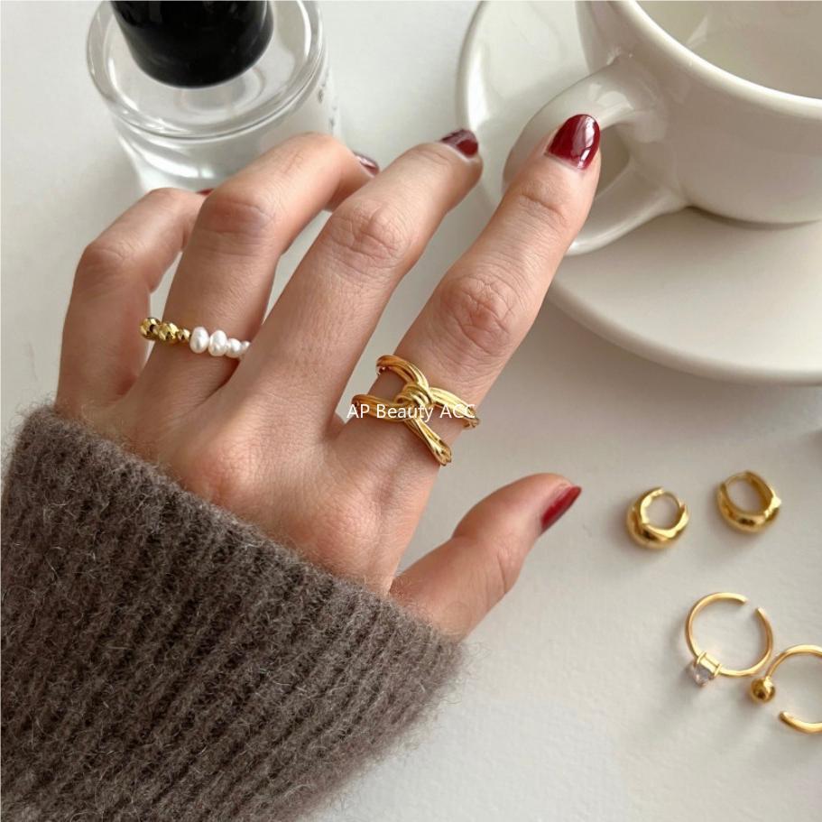 F관 - 925 실버 매듭 오픈형 반지 [J1825] 25.10-4