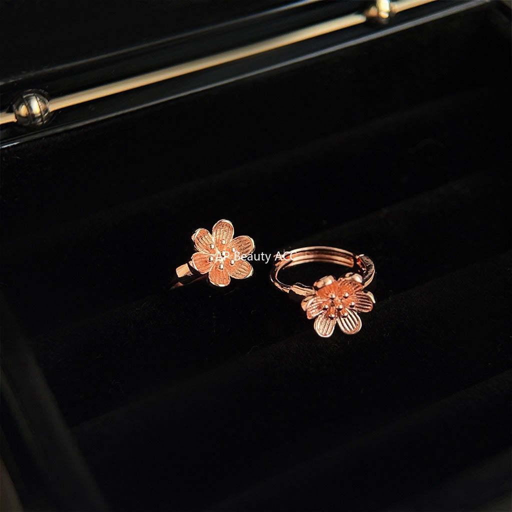 C관 - 장미꽃 디자인 귀걸이 데일리 귀걸이 [3606] 24.01-4