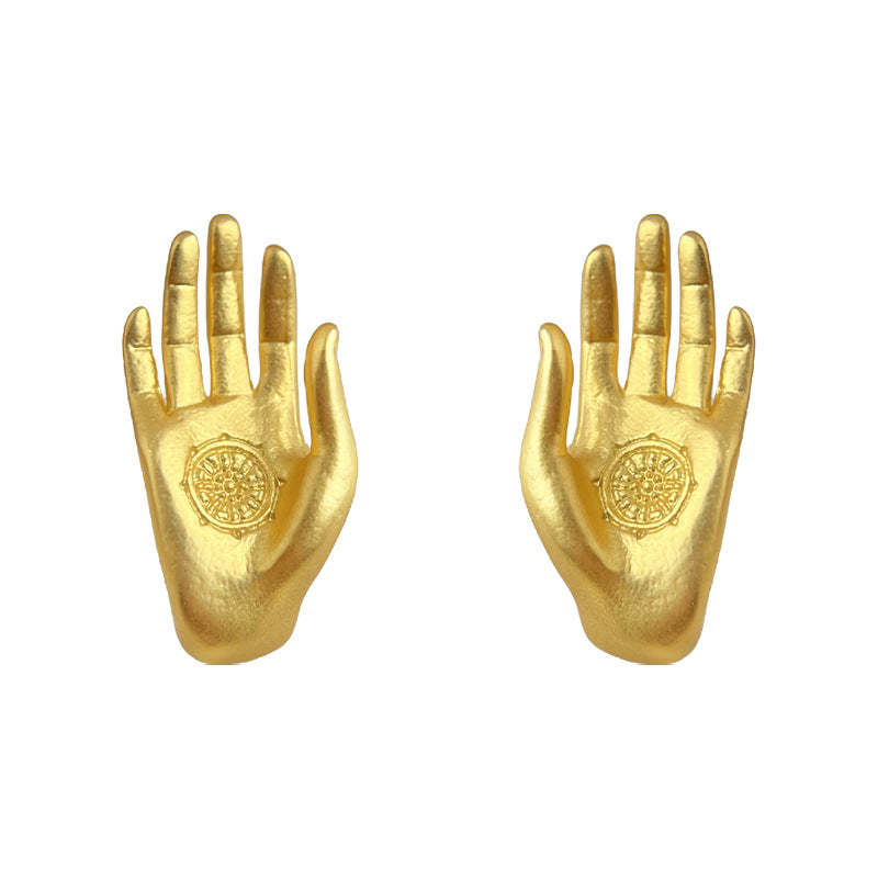 C관 - 손 모양 디자인 925 은침 귀걸이 [5686] 25.03-2