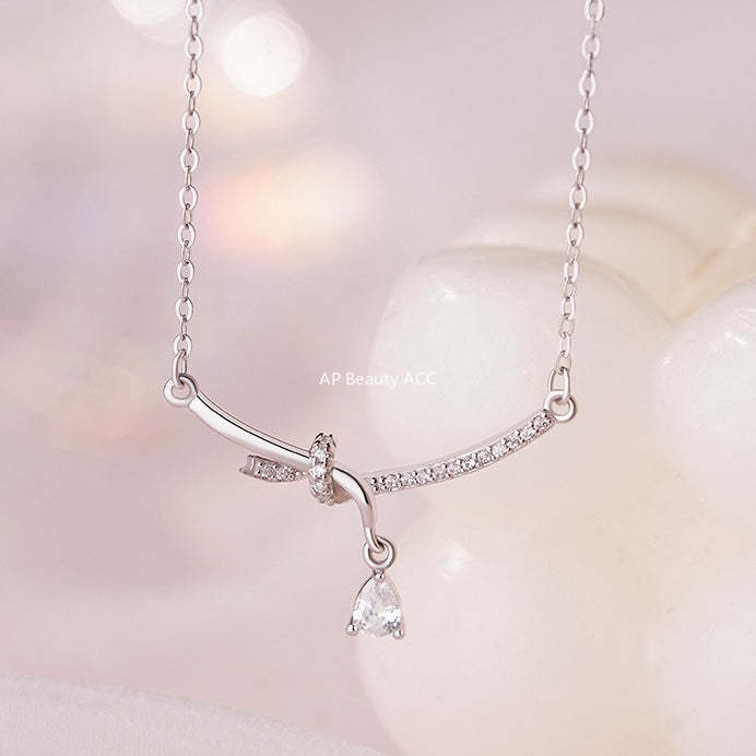 B관 - 999 실버 큐빅 매듭 펜던트 목걸이 [YC2498N_1] 25.09-4