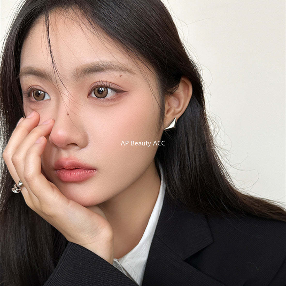 A관 - 925 은침 입체 삼각 디자인 귀걸이 [EH-3496] 25.05-2