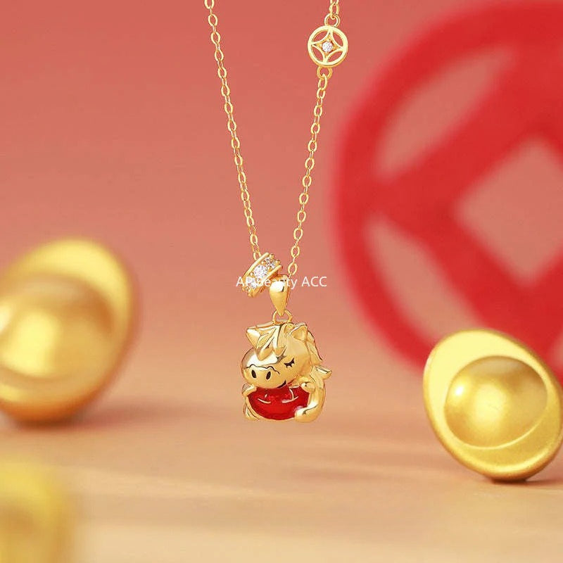 B관 - 999 실버 말 디자인 목걸이 팔찌 귀걸이 [YC9697E_1 YC0248N_1 YC5388SL_1] 25.11-3