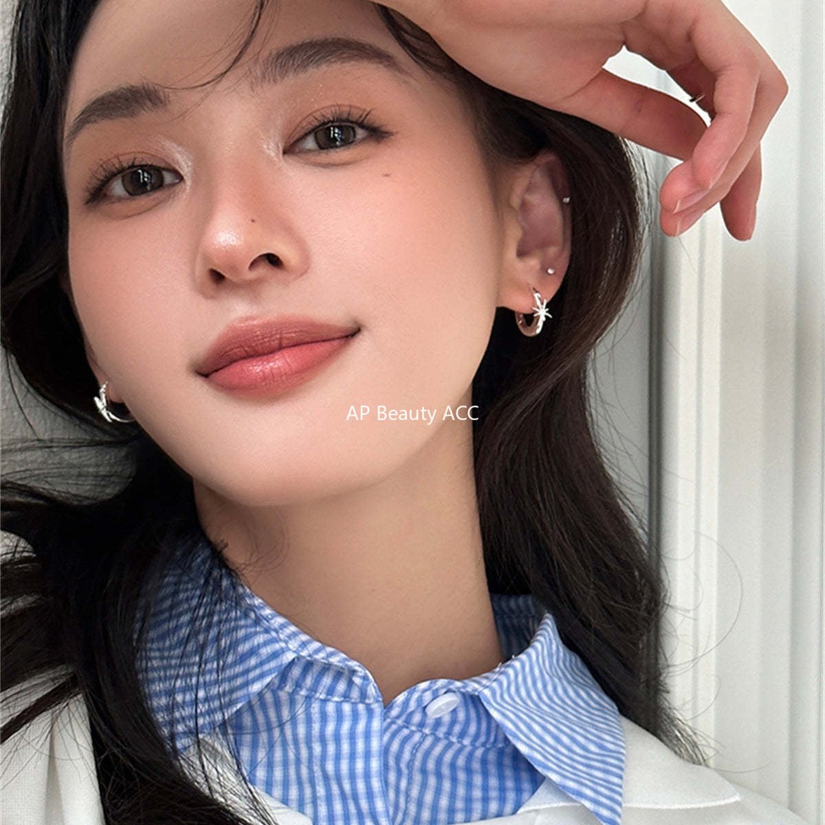 A관 - 925 은침 팔각별 귀걸이 [EH-3742] 25.08-4