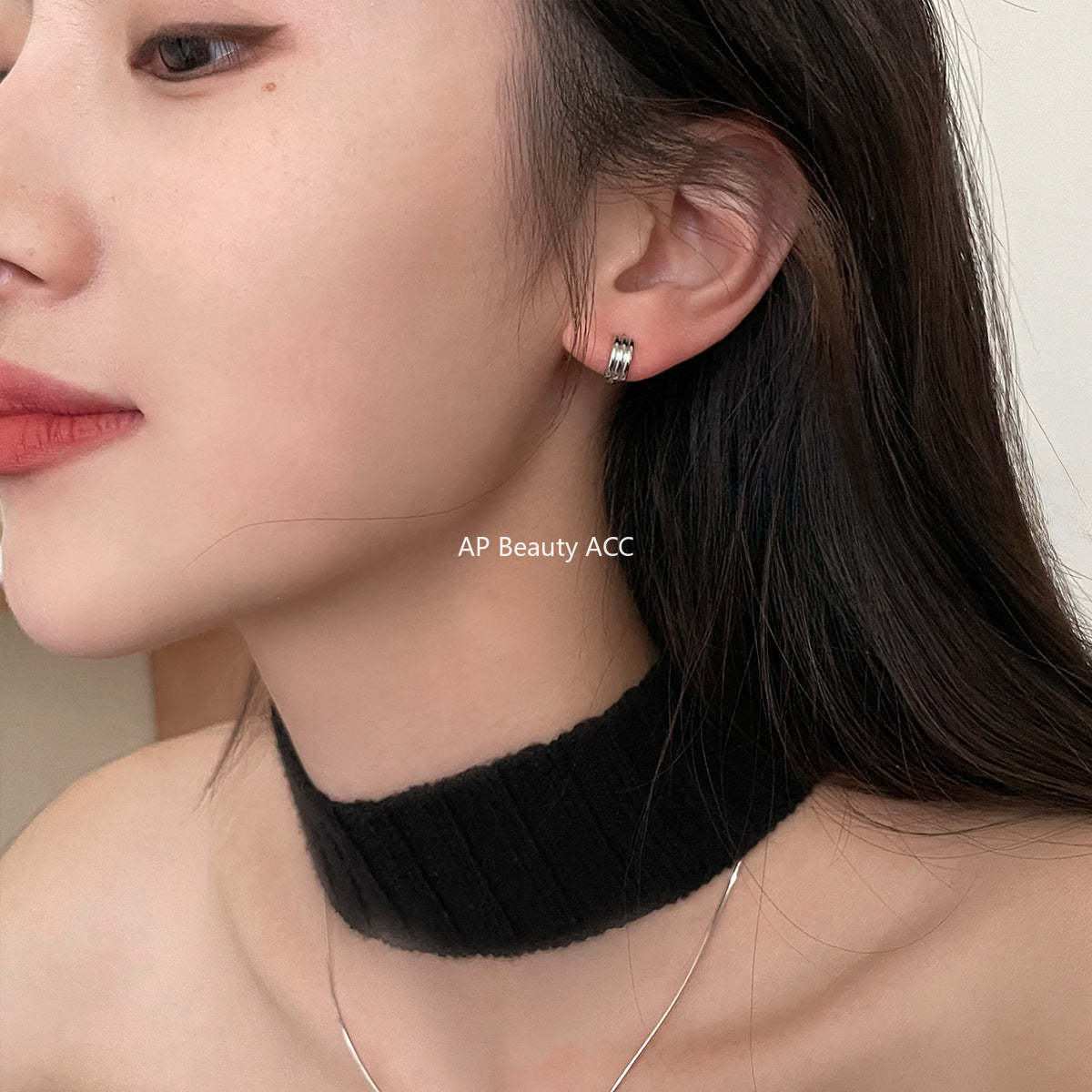 A관 - 925 은침 심플 레이어드 디자인 귀걸이 [EH-3132] 25.01-1