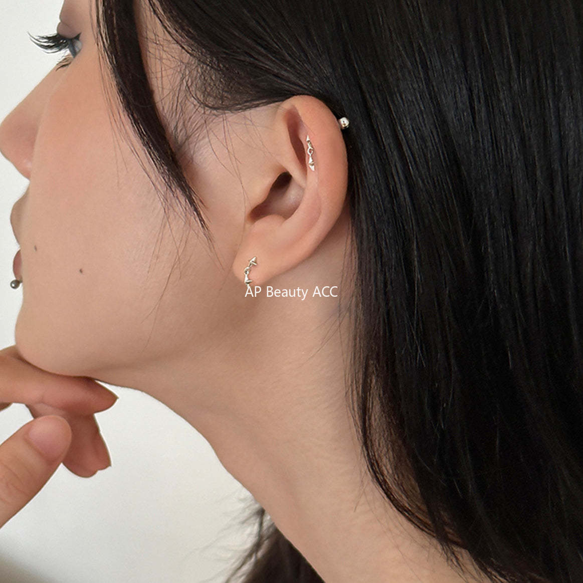 A관 - 925 은침 사각별 귀걸이 [EH-3349] 24.12-4