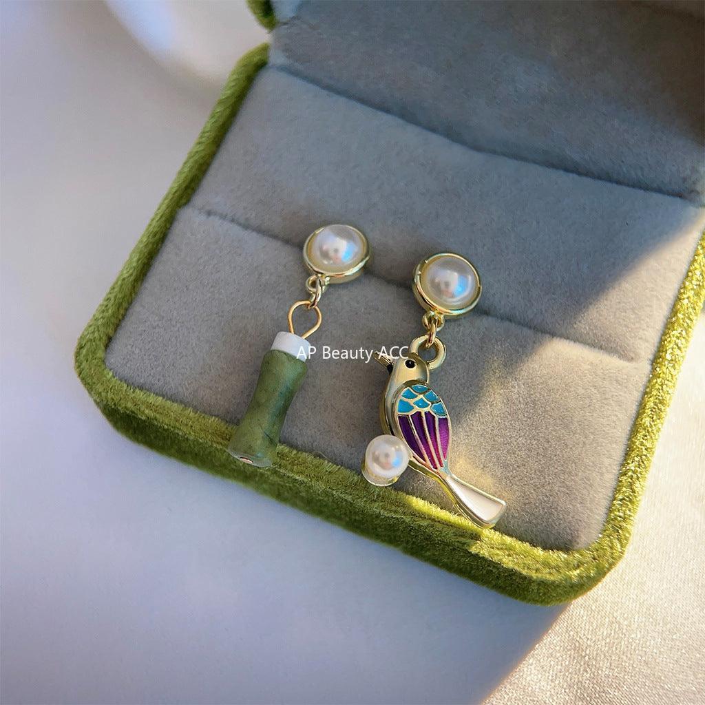 C관 - 14K 도금 핸드메이드 비대칭 새 디자인 2024 유행 귀걸이 [3686] 24.03-5