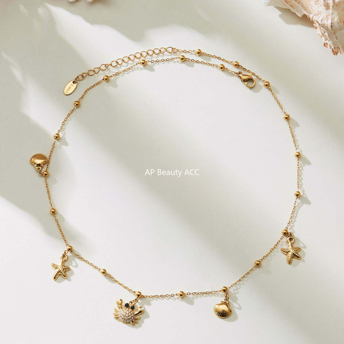 D관 - 스테인리스 스틸 해양생물 게 큐빅 펜던트 목걸이 [P826] 25.11-4