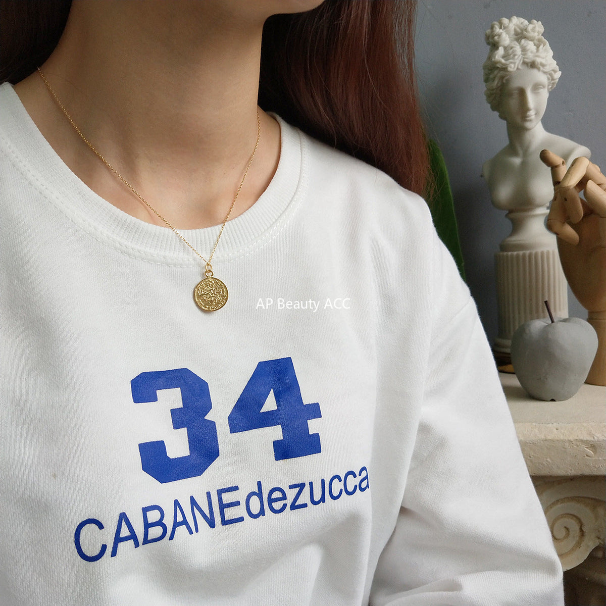 F관 - 925 실버 원형 코인 펜던트 목걸이 [B361] 25.10-3