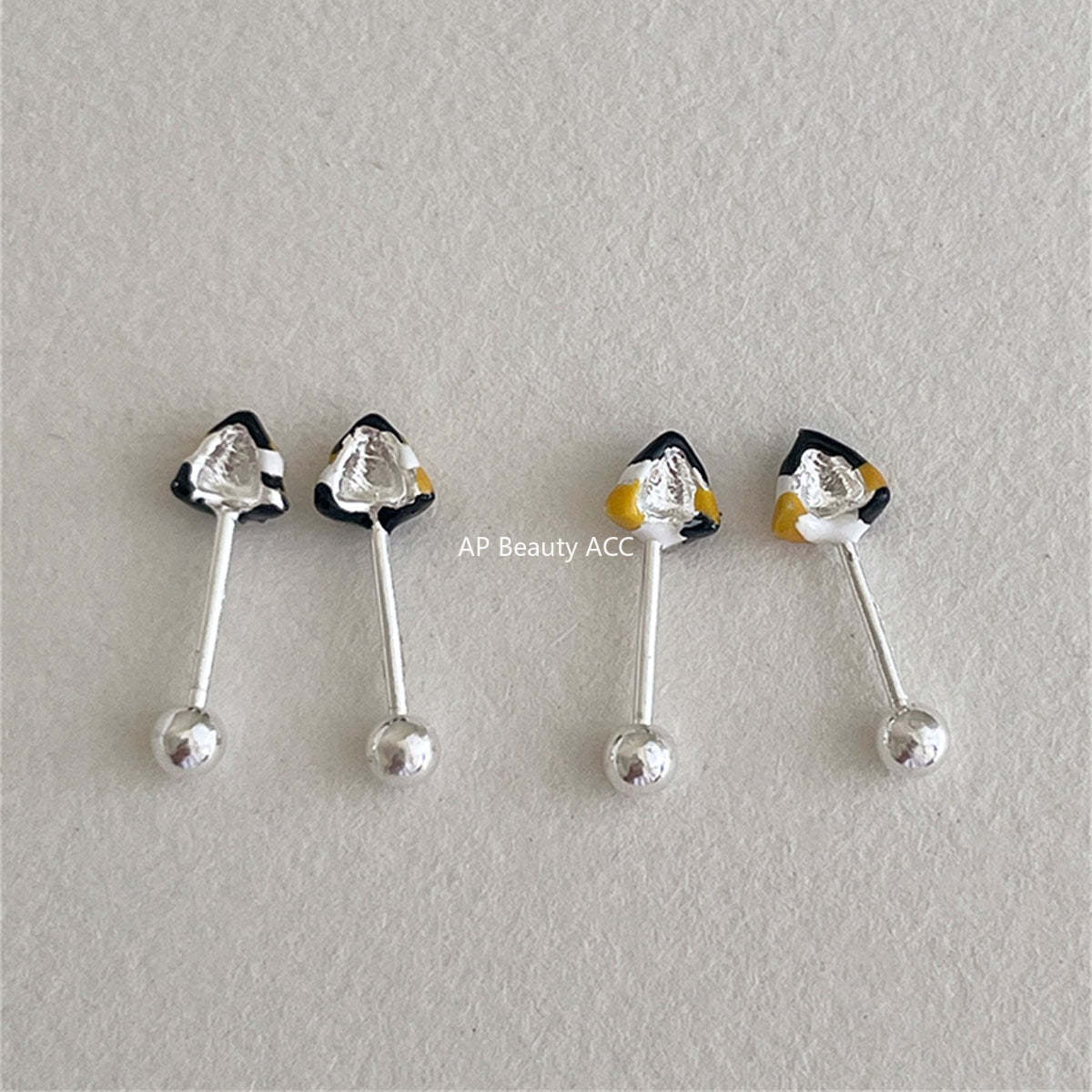 A관 - 925 은침 고양이 귀 디자인 피어싱 귀걸이 [EH-4165] 25.10-4