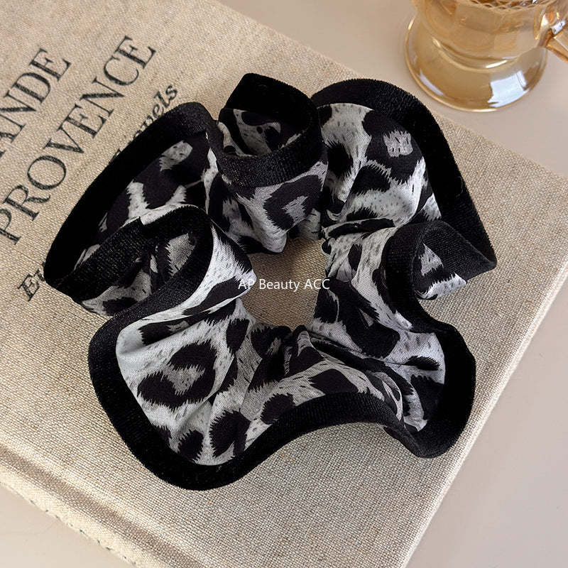 E관 - 호피 패턴 오버로크 곱창 헤어밴드 [27700] 25.11-4