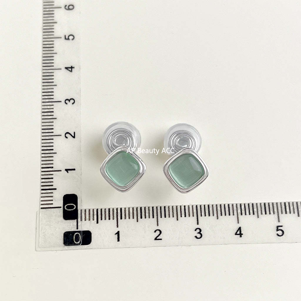 C관 - 큐빅 레진 진주 무피어싱 나선형 이어커프 귀걸이 [EJ0203F] 25.02-3