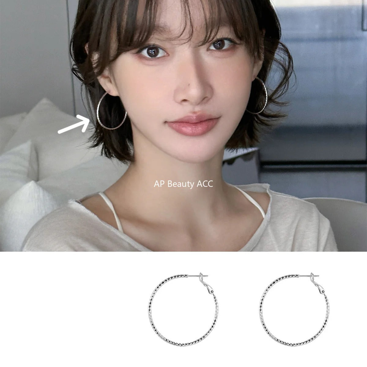 A관 - 925 은침 빈티지 링 귀걸이 [EH-4176] 25.10-3