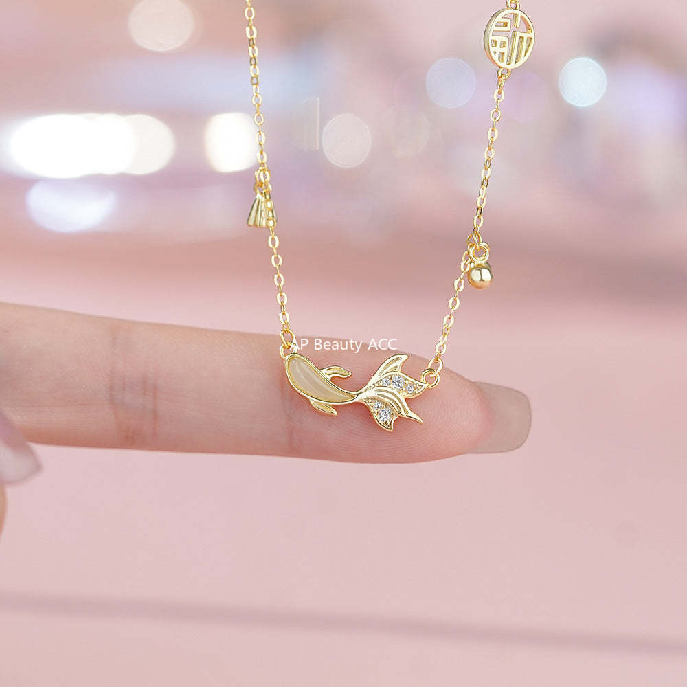 B관 - 999 실버 행운 잉어 물고기 펜던트 목걸이 [YC3904N_1] 25.11-4