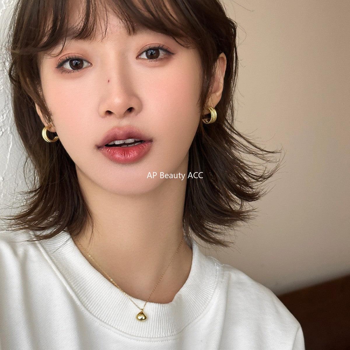 A관 - 트위스트 위빙 디자인 925 은침 귀걸이 [EH-3484] 25.04-2