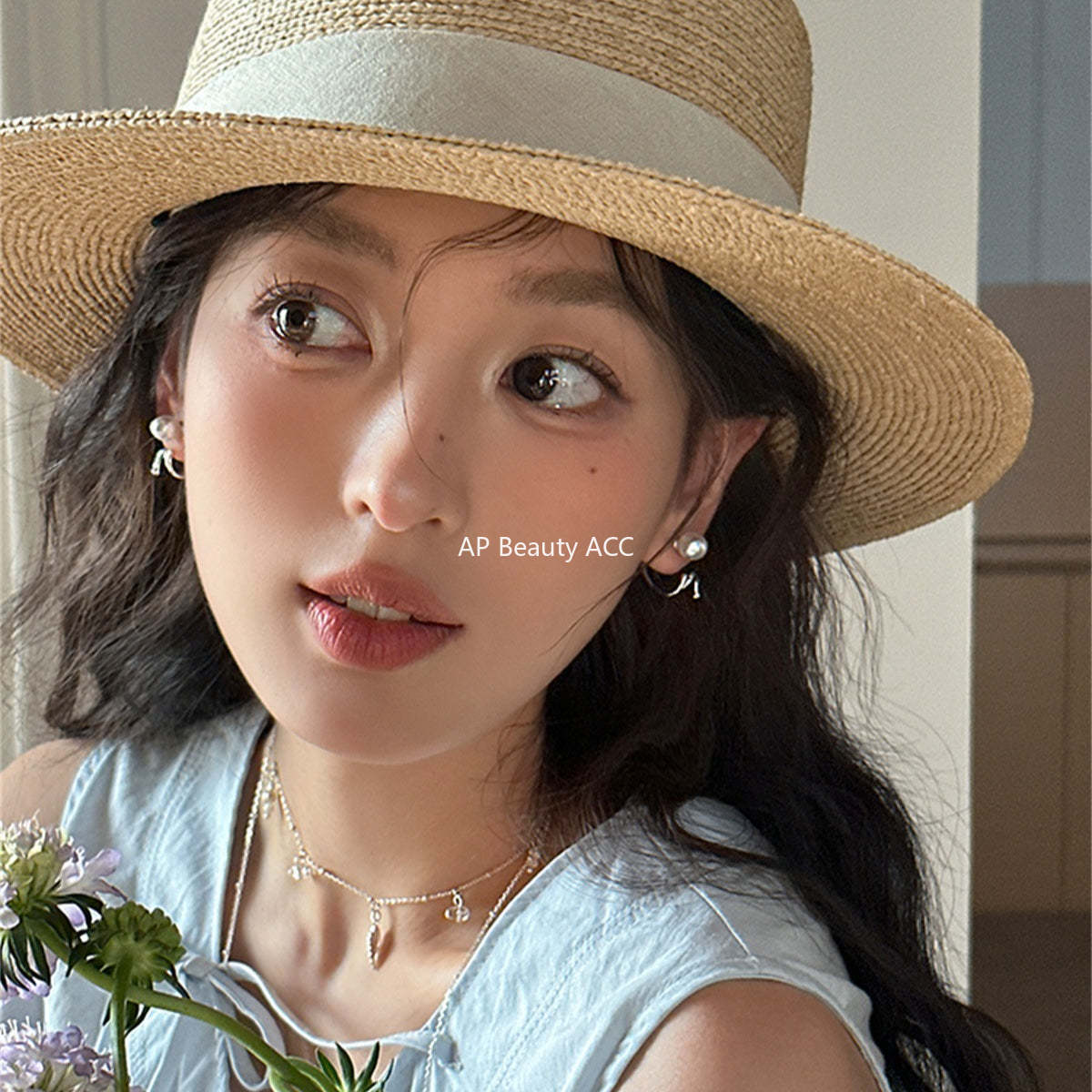 A관 - 925 은침 심플 라인 진주 스터드 귀걸이 [EH-4026] 25.10-4