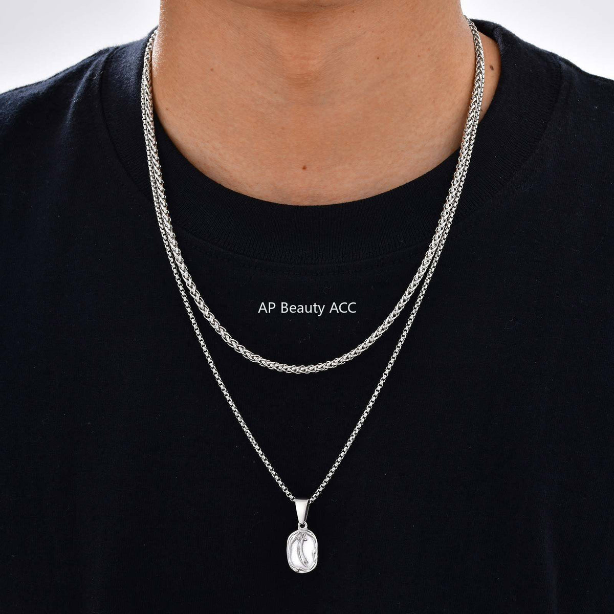 G관 - 스테인리스 스틸 검 펜던트 체인 목걸이 [PN-2254] 25.10-5