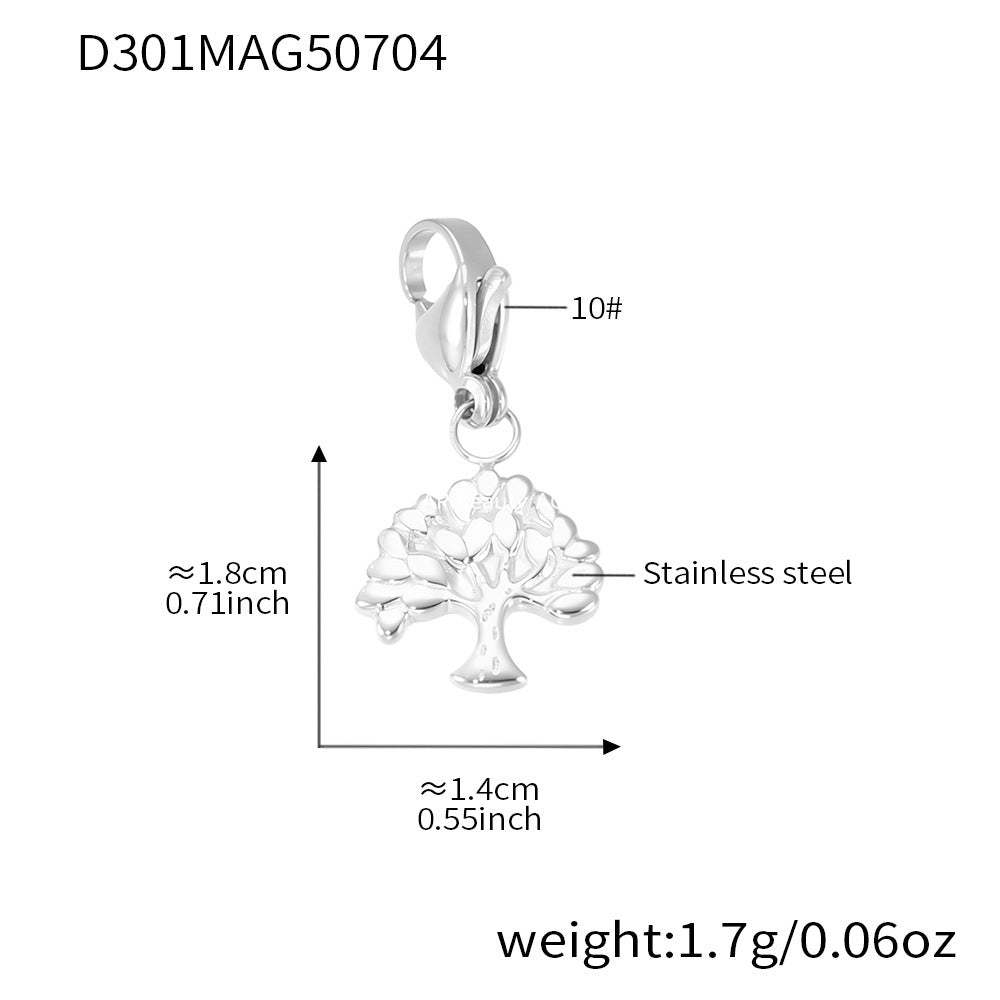 D관 - 스테인리스 스틸 DIY 다중 펜던트 팔찌 목걸이 [E670] 25.09-4