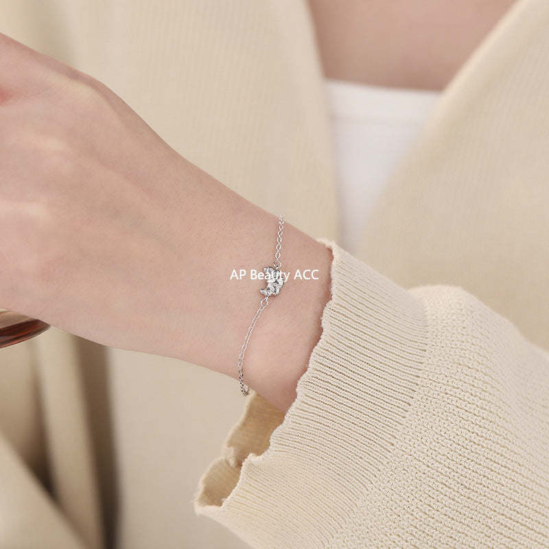 B관 - 925 실버 크루아상 디자인 팔찌 [YC5145SL_1] 25.02-2