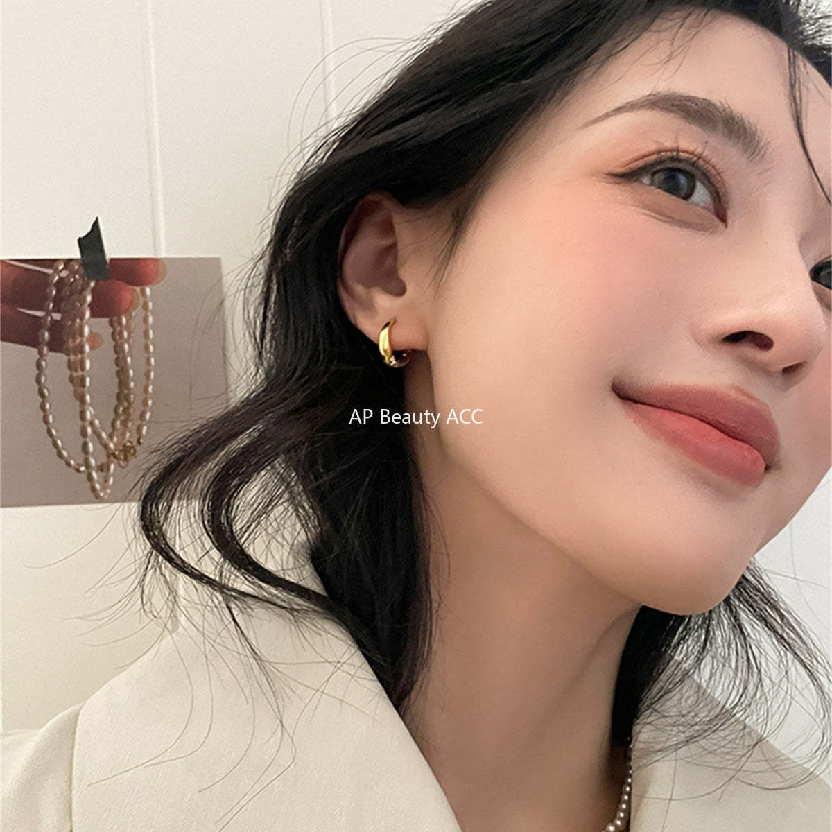A관 - 투톤 빈티지 925 은침 링형 귀걸이 [EH-3600] 25.05-5