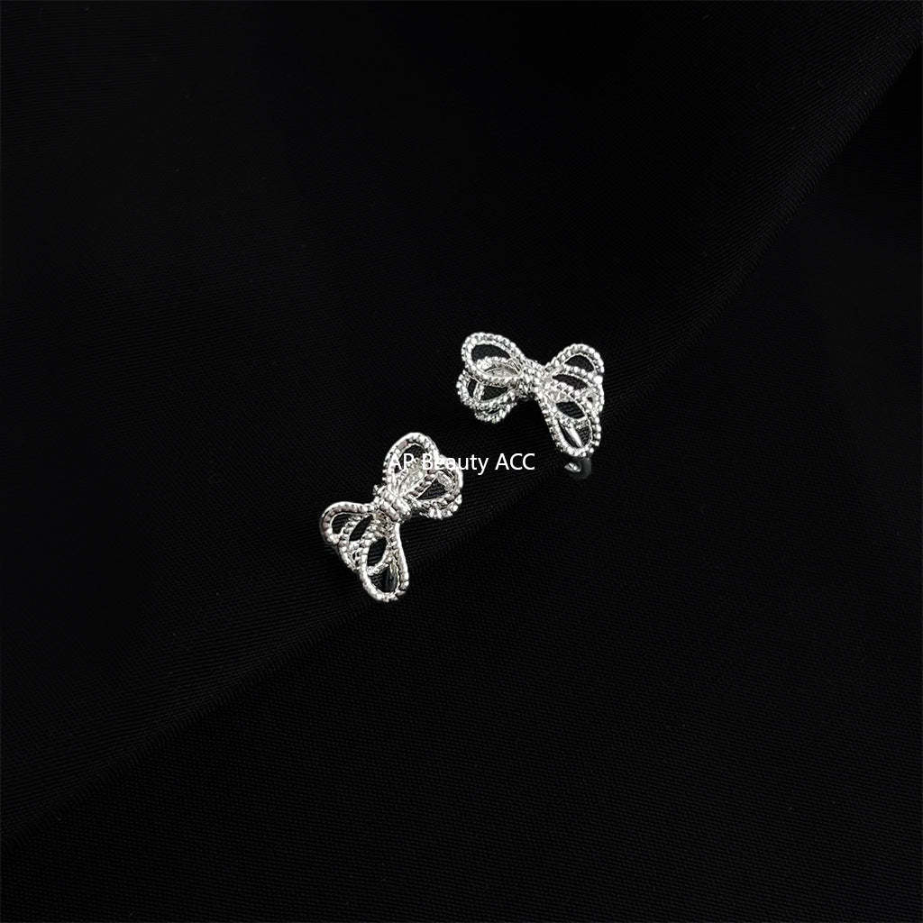 C관 - 큐빅 레진 진주 무피어싱 나선형 이어커프 귀걸이 [EJ0203F] 25.02-3