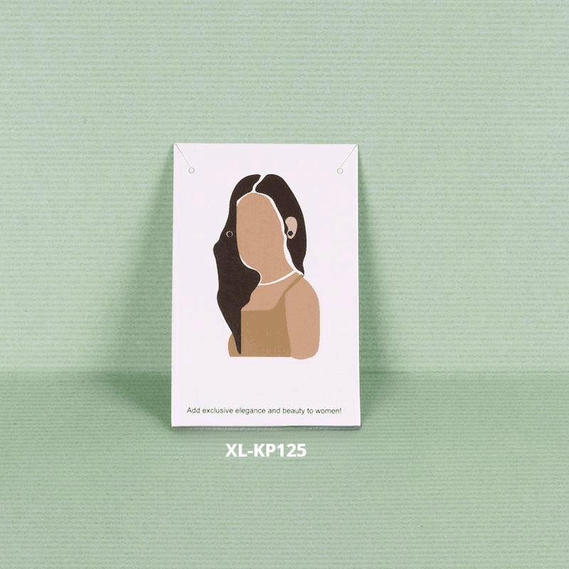 액세서리 부자재 - [6x9cm] 목걸이 귀걸이 포장지 200장 얼굴 그림 두꺼운 코팅지 OPP 별도구매 [GF03]