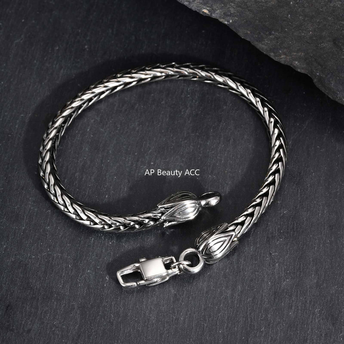 G관 - 스테인리스 드래곤 체인 스틸 컬러 팔찌 [BR-2710] 25.11-2