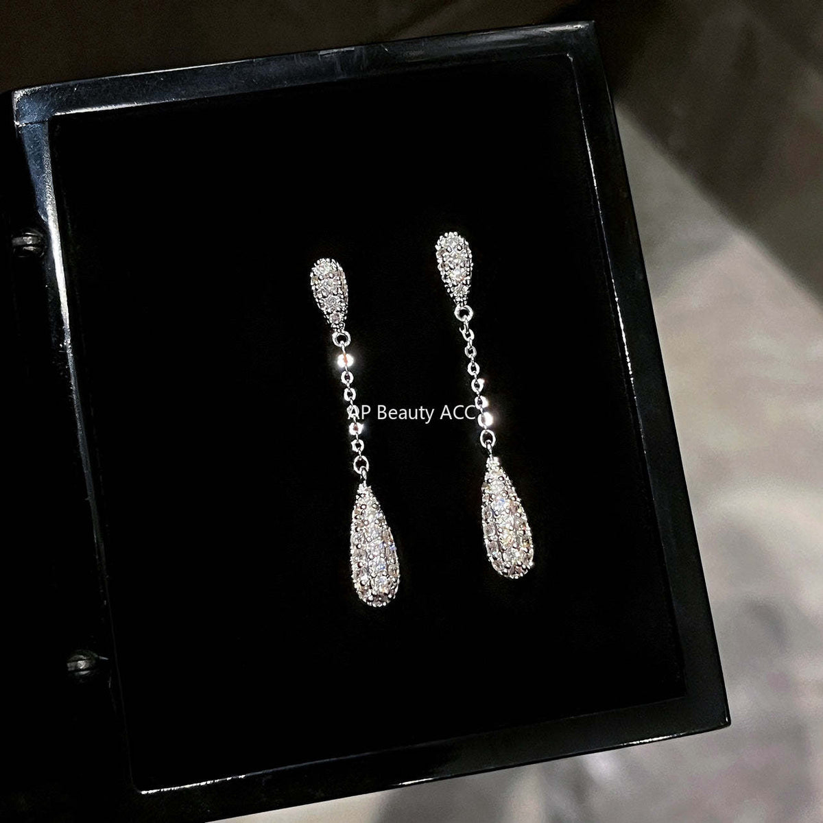 A관 - 롱 태슬 물방울 디자인 925 은침 귀걸이 [EH-2450-SJ] 25.12-1